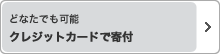 どなたでも可能 クレジットカードで寄付